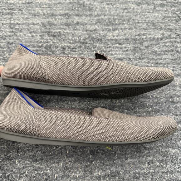 Rothys The Loafer Women 6.5 Mocha Brown Rounded Toe Slip On Flat Shoes Washable - Picture 10 of 12